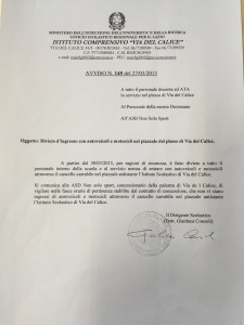 AVVISO N.145 DEL 27/03/2015